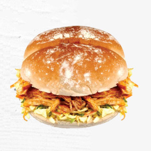 BURGERS &WRAPS (PULLED CHICKEN )